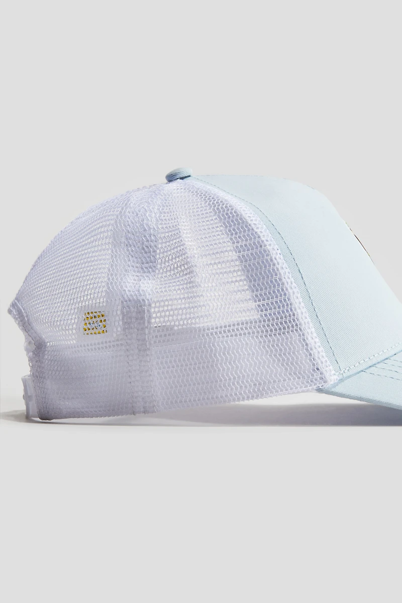 Motif-detail Trucker Cap