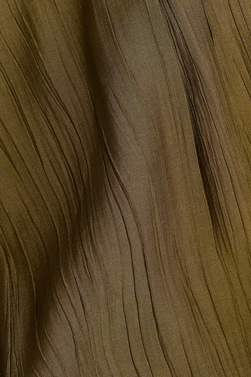 Pantalon froissé en viscose mélangée
