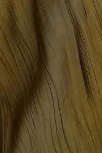Pantalon froissé en viscose mélangée