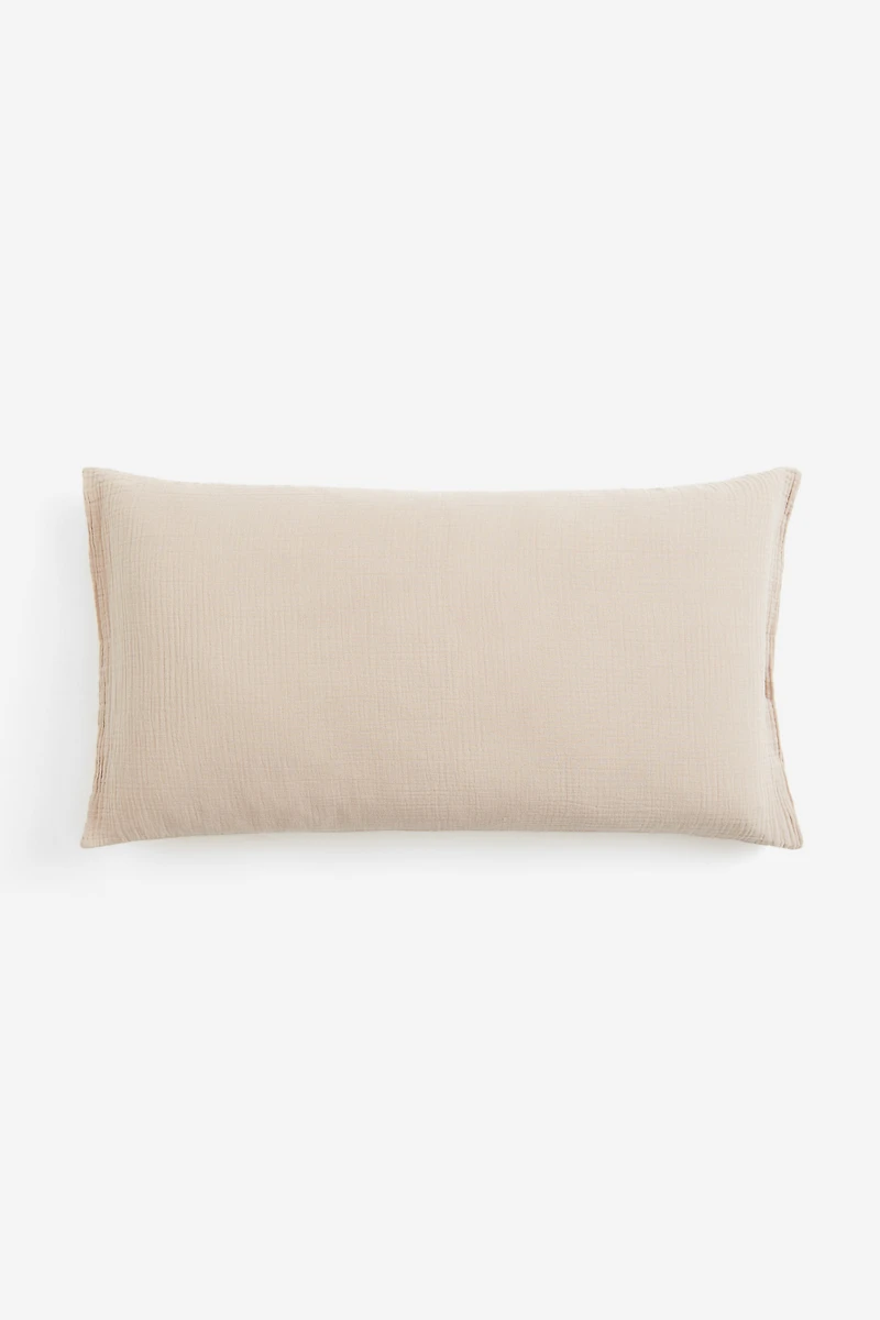 Taie d'oreiller en mousseline de coton