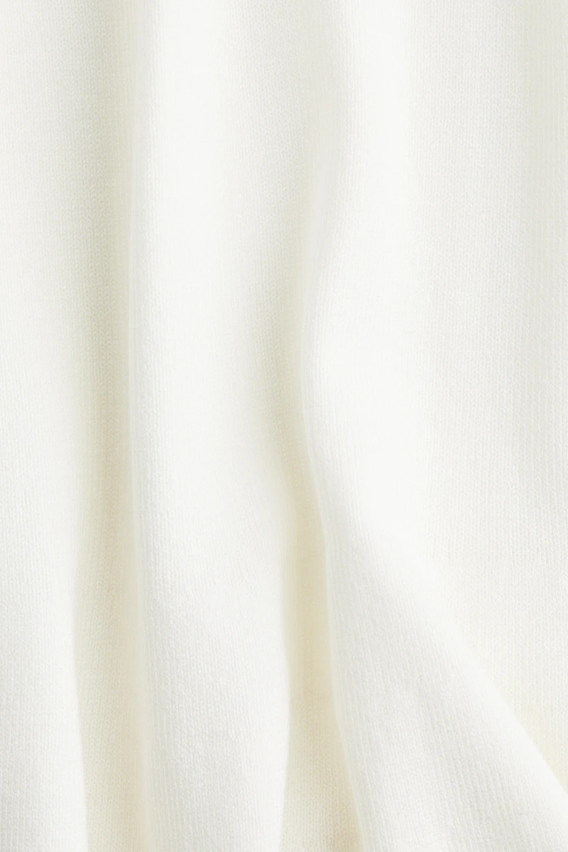 Fine-Knit Peplum Top