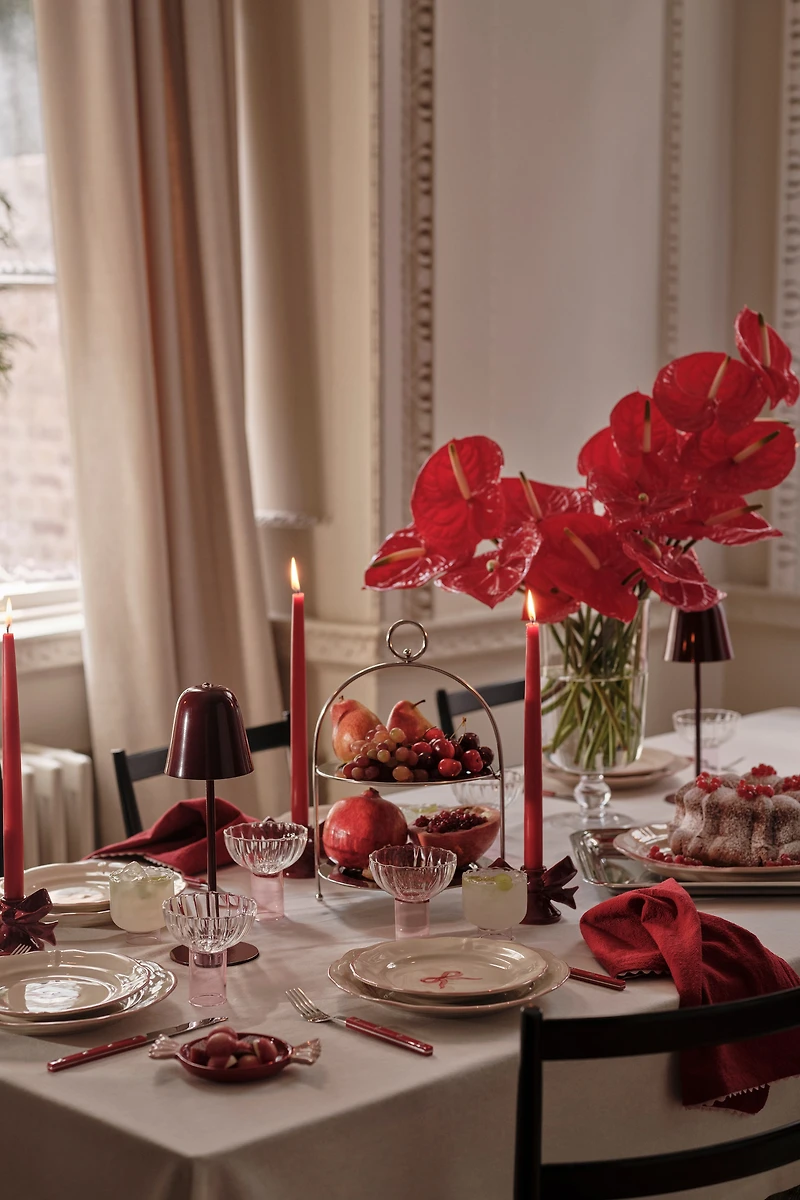 Hand-Painted Stoneware Appetizer Plate