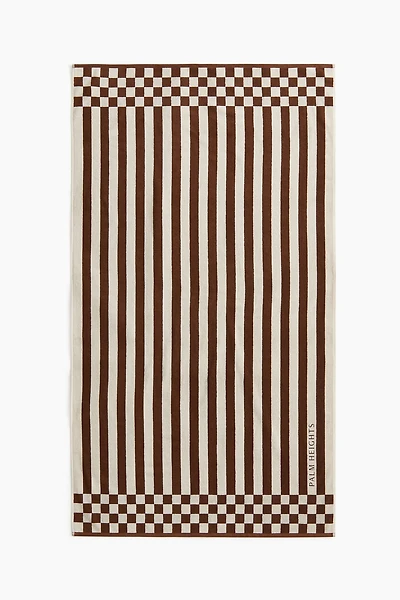 Patterned Cotton Terry Beach Towel