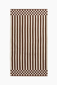 Patterned Cotton Terry Beach Towel