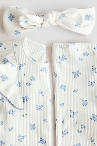 Ensemble imprimé 3 pièces en coton