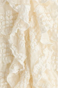 Lace-Look Jersey Blouse