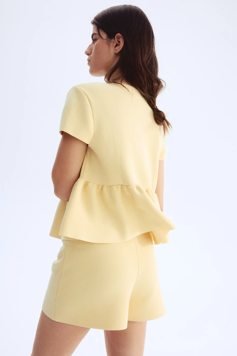 Knit Tie-Detail Top