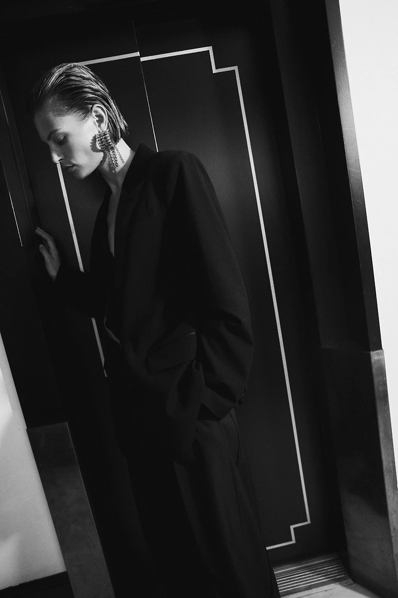 Veste de smoking à fermeture croisée