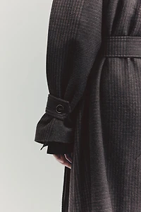 Manteau en laine mélangée