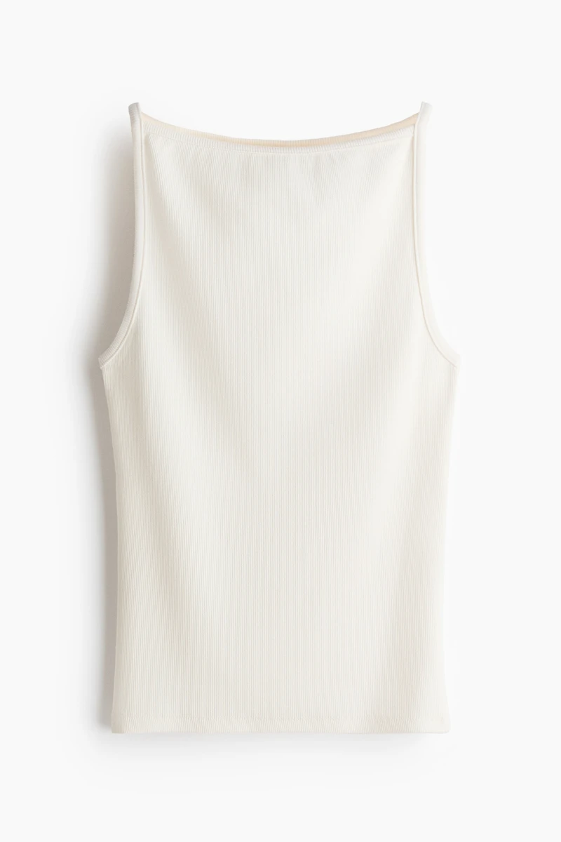 Ribbed strappy top