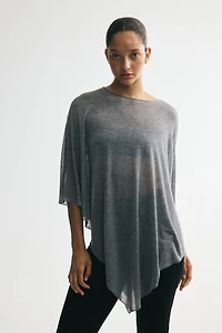 Haut cape asymétrique