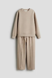 Ensemble 2 pièces en molleton texturé