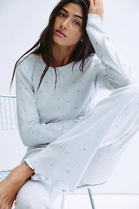 Pointelle Jersey Pajamas