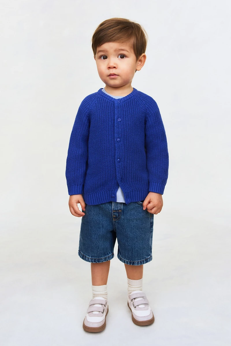 Veste en côtes fantaisie de coton