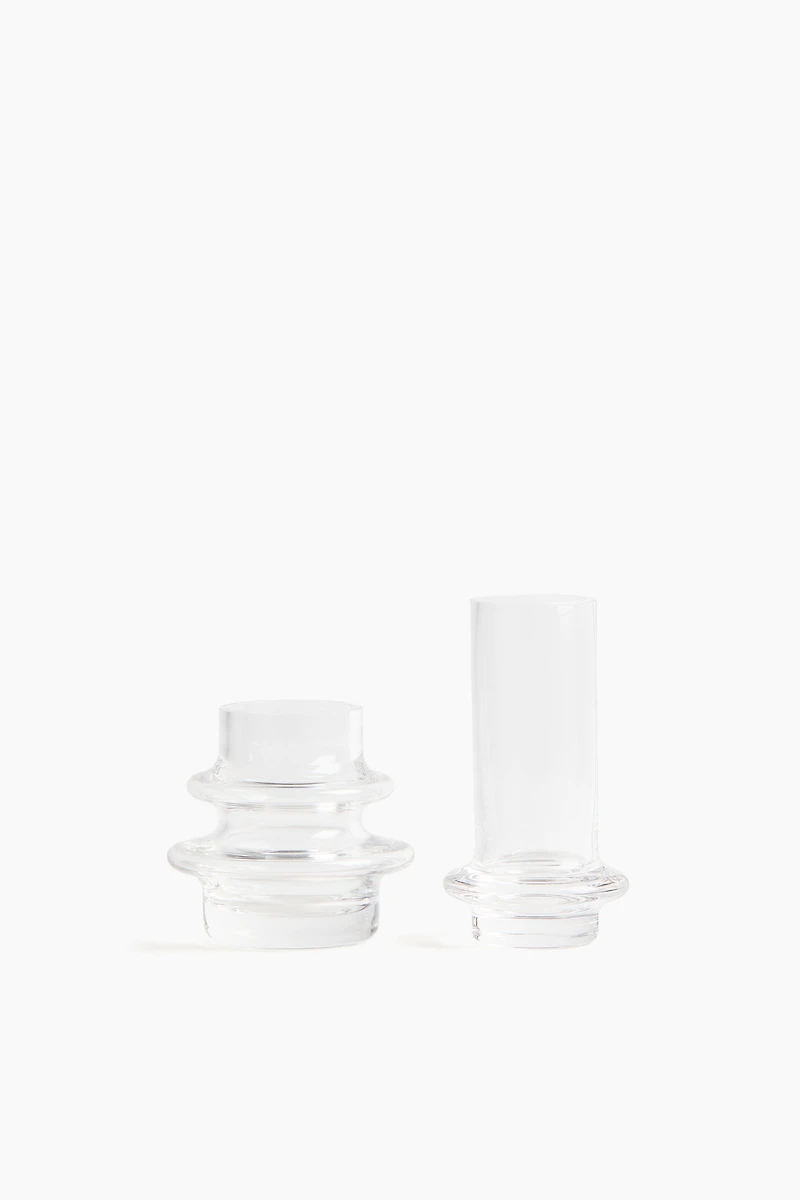 2-Pack Glass Mini Vases