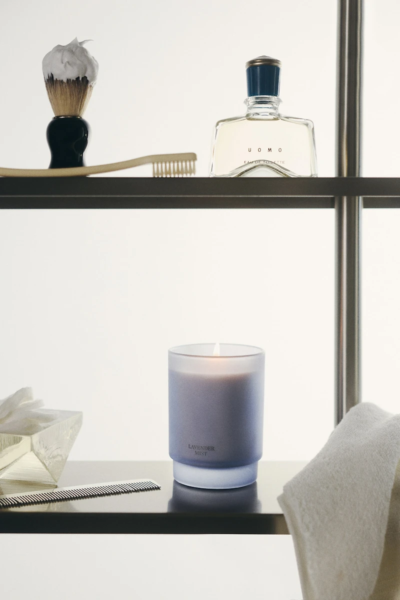 Frosted-Glass Scented Candle