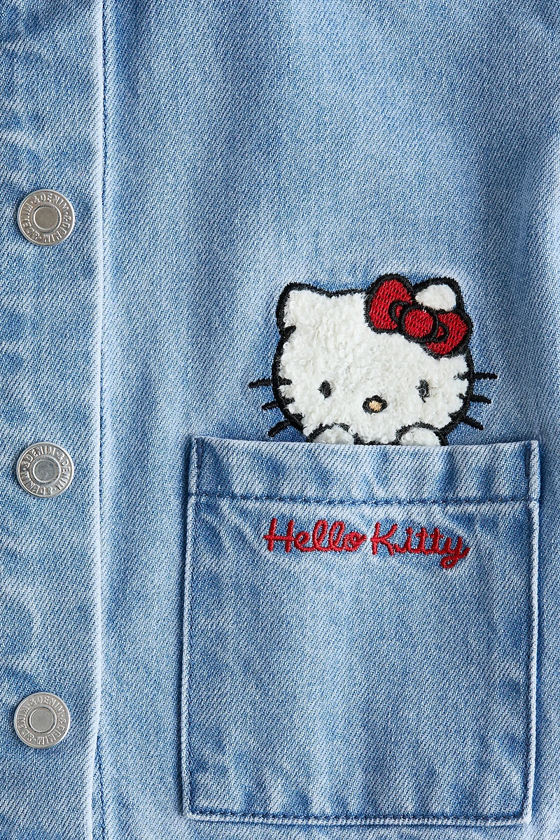 Embroidered-Detail Denim Jacket