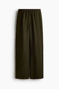 Linen-Blend Pants