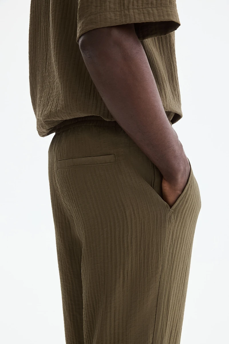 Relaxed-Fit Textured Pants