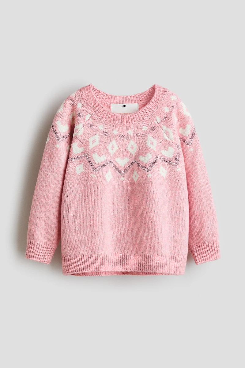 Chandail en tricot jacquard