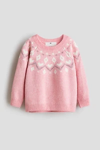 Chandail en tricot jacquard