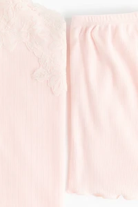 Ribbed Jersey Pajamas