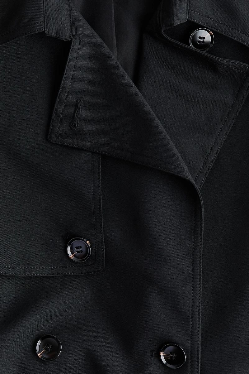 Imperméable au genou en sergé