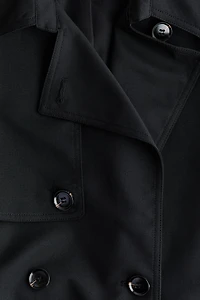 Imperméable au genou en sergé