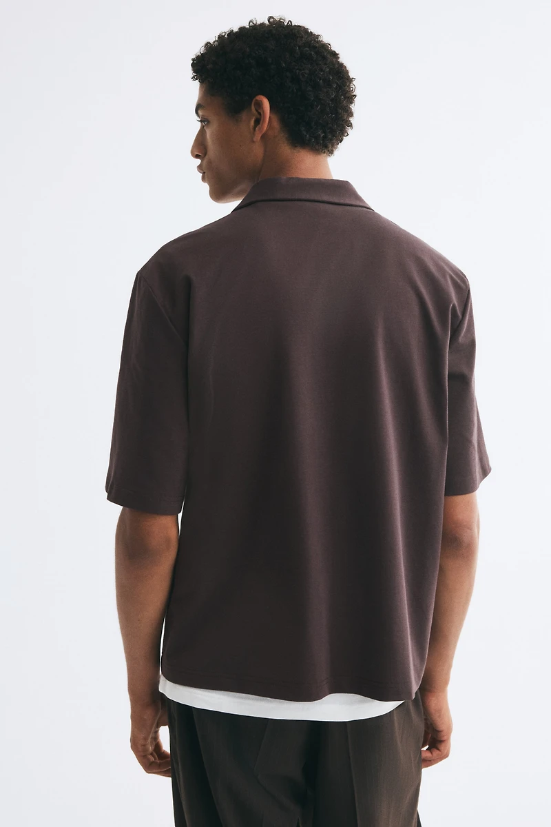 Regular-Fit Jersey Resort Shirt