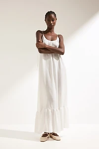 Tie-Shoulder-Strap Beach Dress
