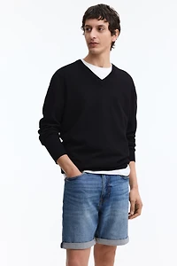 Short près du corps en denim