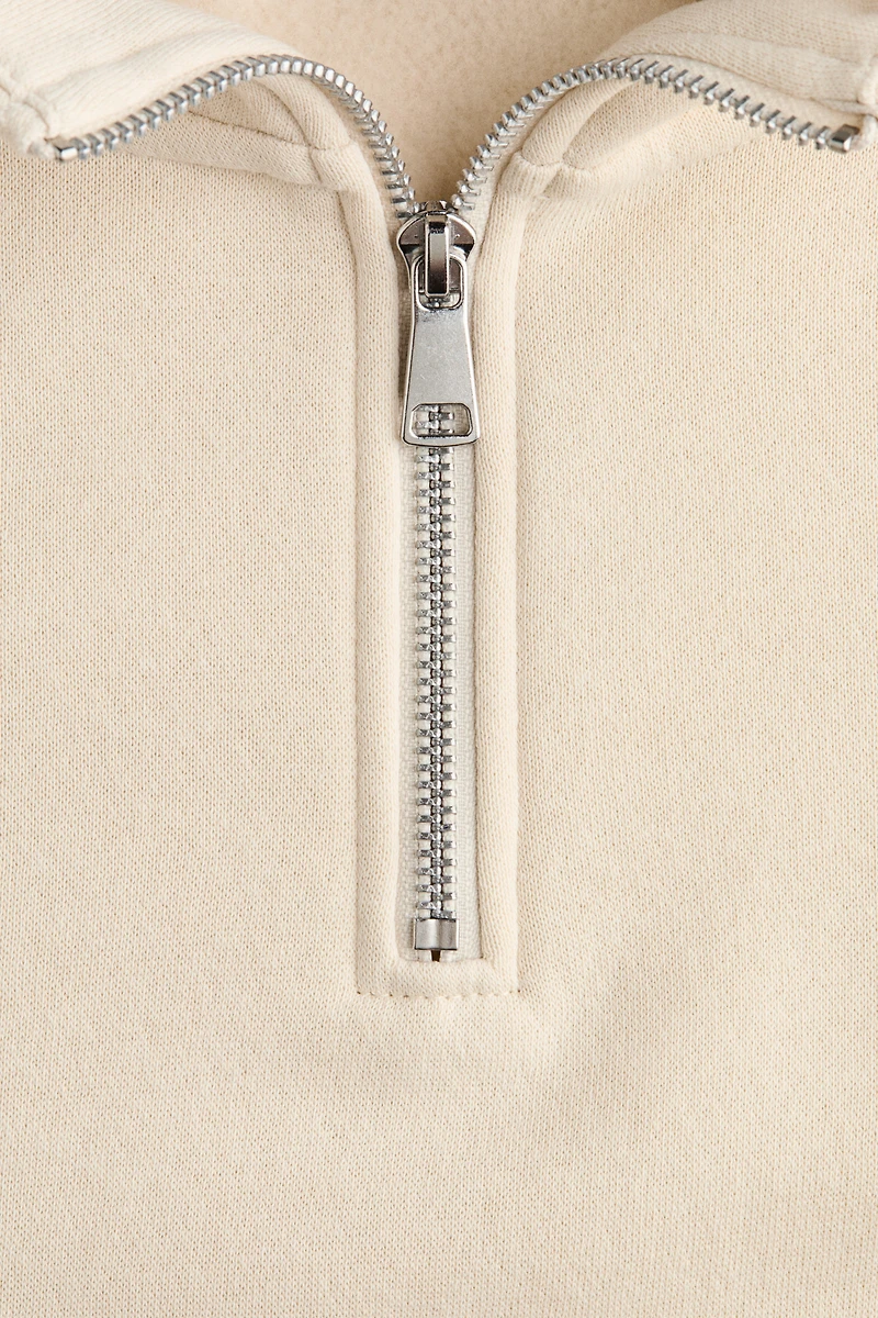 Chandail en molleton à col fermeture éclair