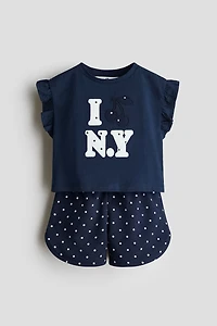 2-Piece Top and Shorts Set