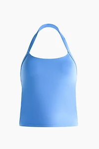 Halterneck Sports Tank Top with SoftMove™