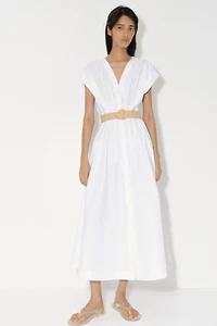 Cotton Dress with Belt