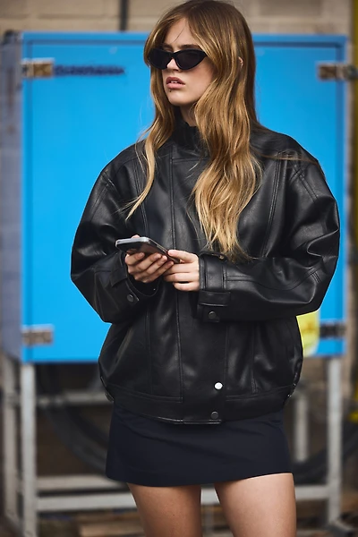 Oversized Biker Jacket