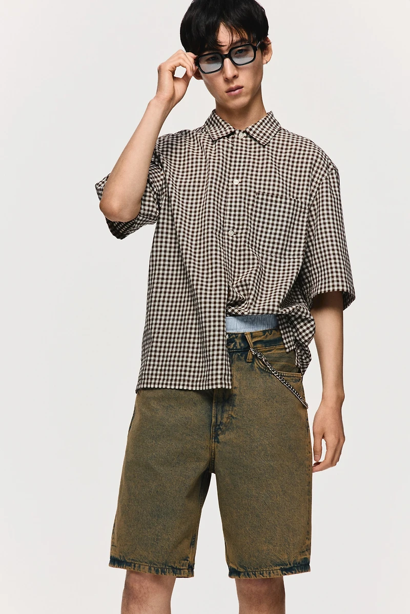 Short décontracté en denim