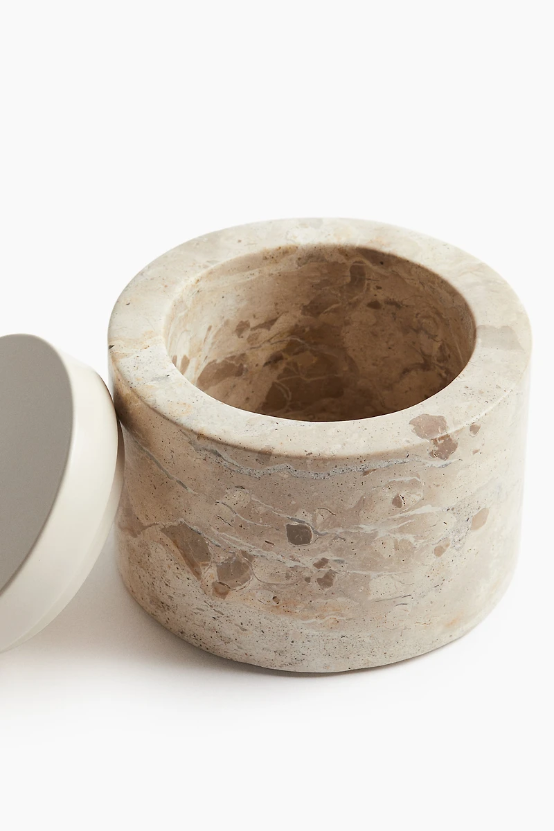 Marble Container with Lid