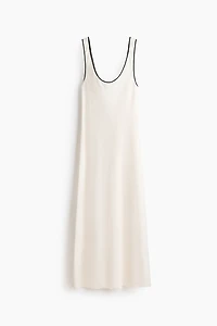 Robe combinaison en lin mélangé