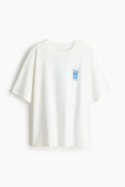 Oversized T-Shirt with Printed Motif
