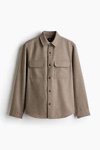 Regular Fit Felted Overshirt