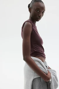 Fitted Cotton-Blend T-Shirt