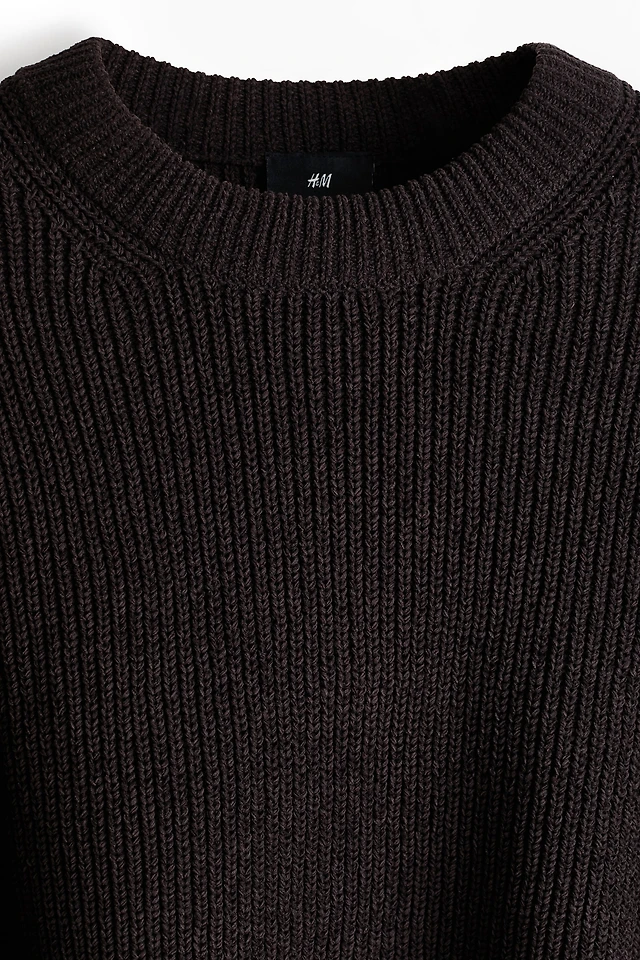 Relaxed-Fit Rib-Knit Sweater