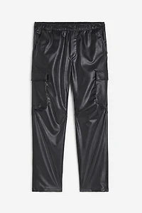 Regular Fit Coated Cargo Pants