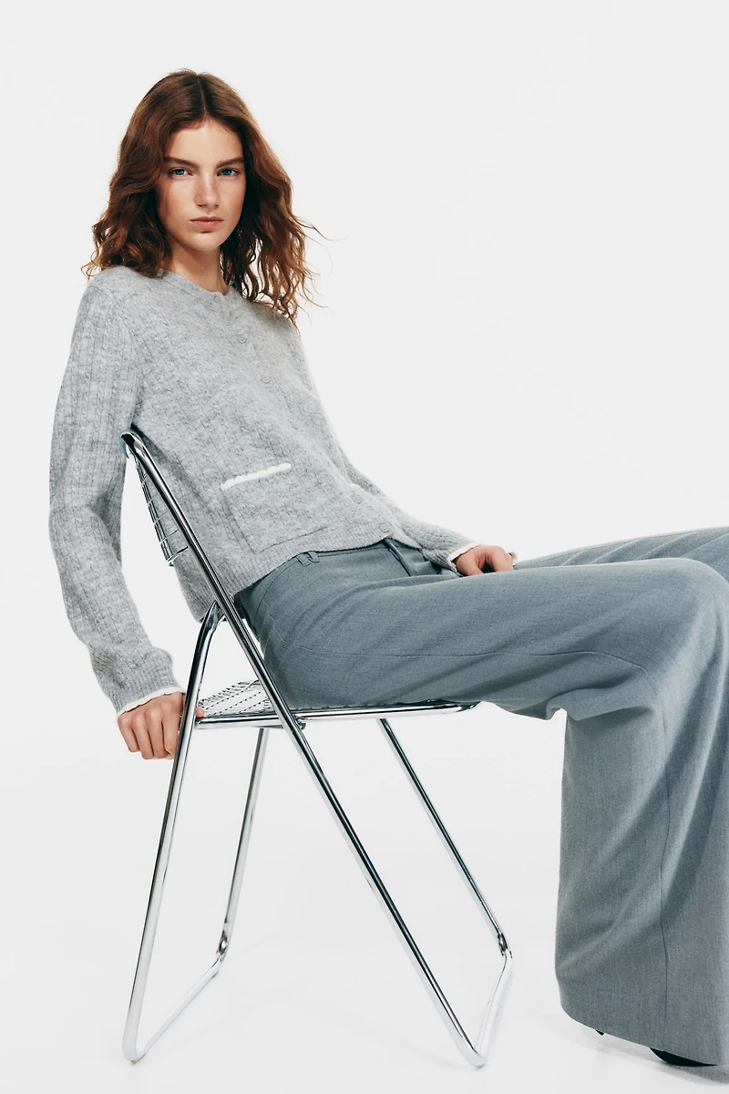 Chandail en tricot torsadé