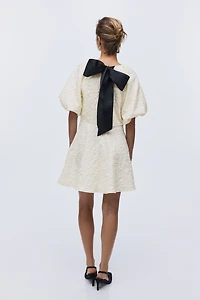 Balloon-Sleeved Dress