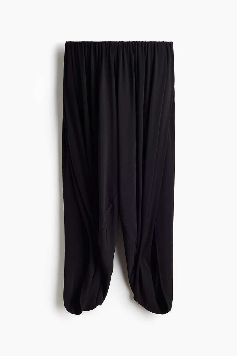 Wrap-Detail Balloon-Leg Pants