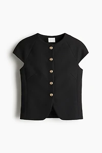Button-Front Top