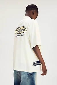 Chemise en coton à col cubain