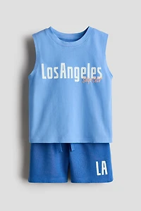 2-Piece Tank Top and Shorts Set